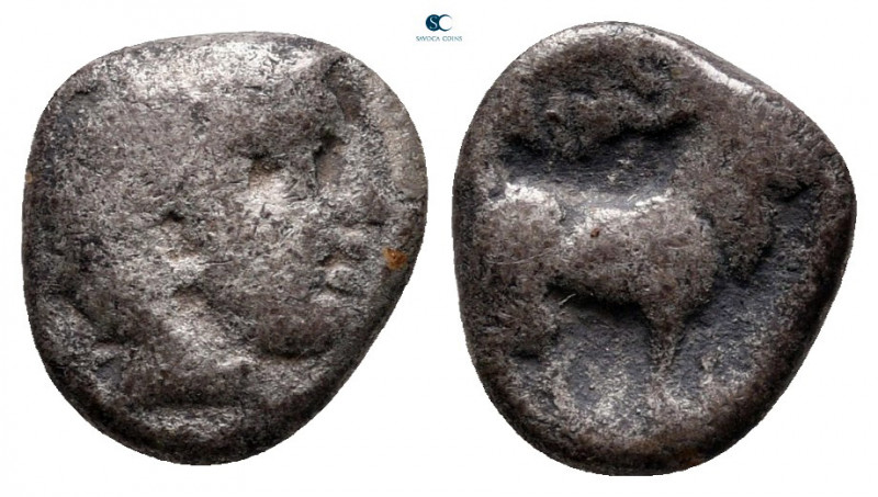 Thrace. Ainos circa 429-427 BC. 
Diobol AR

11 mm, 1,10 g



fine