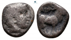 Thrace. Ainos circa 429-427 BC. Diobol AR