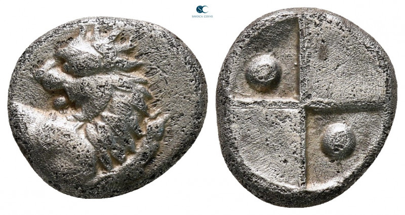 The Thracian Chersonese. Chersonesos circa 386-338 BC. 
Hemidrachm AR

13 mm,...