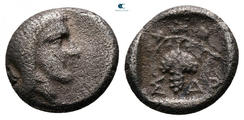 Kings of Thrace. Odrysian. Saratokos circa 407-369 BC. 
Diobol AR

10 mm, 0,8...