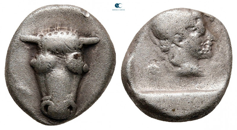 Phokis. Federal Coinage circa 457-446 BC. 
Hemidrachm AR

15 mm, 2,79 g


...