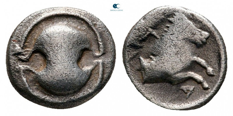 Boeotia. Tanagra circa 380-350 BC. 
Obol AR

10 mm, 0,98 g



very fine