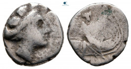 Euboea. Histiaia circa 300-100 BC. Tetrobol AR