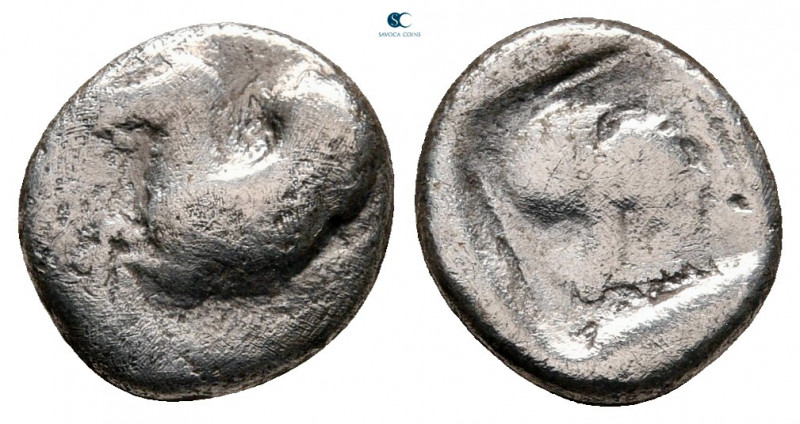 Corinthia. Corinth circa 500 BC. 
Hemidrachm AR

11 mm, 1,08 g



fine