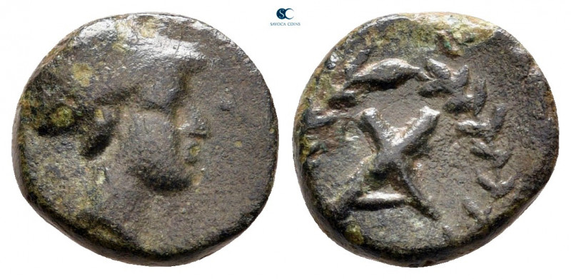 Achaia. Achaian League circa 350 BC. 
Bronze Æ

12 mm, 1,58 g



very fin...