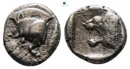 Mysia. Kyzikos circa 525-475 BC. Diobol AR
