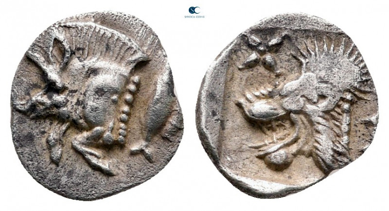 Mysia. Kyzikos circa 525-475 BC. 
Hemiobol AR

10 mm, 0,41 g



very fine