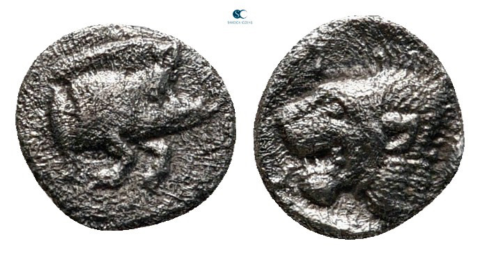 Mysia. Kyzikos circa 450-400 BC. 
Hemiobol AR

6 mm, 0,31 g



very fine