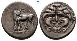 Mysia. Parion circa 400-300 BC. Hemidrachm AR
