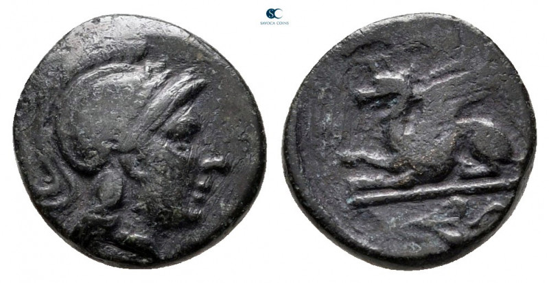 Troas. Assos circa 400-241 BC. 
Bronze Æ

11 mm, 1,08 g



very fine