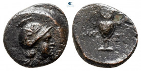 Aiolis. Myrina circa 300-200 BC. Bronze Æ