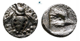 Ionia. Ephesos circa 500-420 BC. Tetartemorion AR
