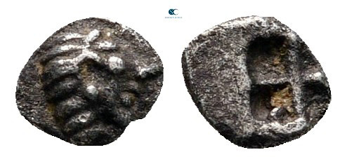 Ionia. Kolophon circa 600-500 BC. 
Tetartemorion AR

5 mm, 0,15 g



very...