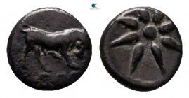 Ionia. Magnesia ad Maeander circa 400-350 BC. Tetartemorion AR