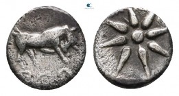 Ionia. Magnesia ad Maeander circa 400-350 BC. Tetartemorion AR