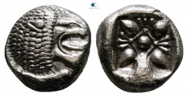 Ionia. Miletos circa 525-475 BC. Diobol AR