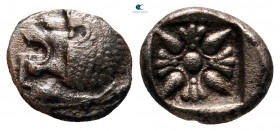 Ionia. Miletos circa 525-475 BC. Diobol AR