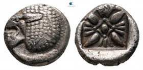 Ionia. Miletos circa 525-475 BC. Diobol AR