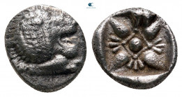 Ionia. Miletos circa 525-475 BC. Diobol AR