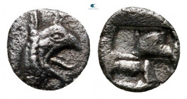 Ionia. Phokaia circa 600-500 BC. Tetartemorion AR