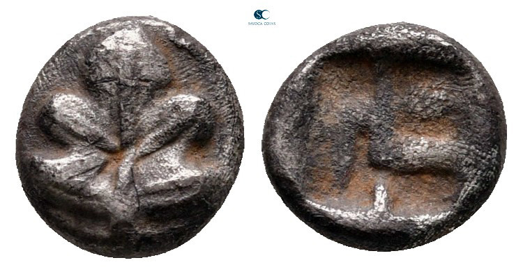 Caria. Kamiros circa 550-500 BC. 
Obol AR

8 mm, 0,66 g



very fine