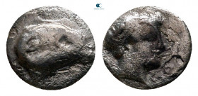 Caria. Kasolaba circa 420-400 BC. Tetartemorion AR
