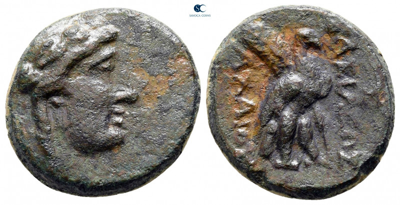 Seleukid Kingdom. Achaios 220-214 BC. 
Bronze Æ

18 mm, 5,16 g



very fi...