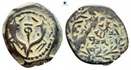 Judaea. Jerusalem. Hasmoneans. Alexander Jannaios (Yehonatan) 103-76 BCE. From the Tareq Hani collection. Prutah Æ