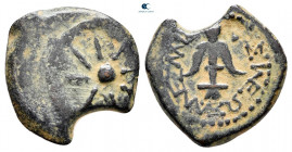 Judaea. Jerusalem. Hasmoneans. Alexander Jannaios (Yehonatan) 103-76 BCE. From the Tareq Hani collection. Prutah Æ