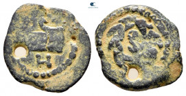 Judaea. Jerusalem. Herodians. Herod II Archelaus 4 BCE-CE 6. From the Tareq Hani collection. Prutah Æ