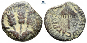 Judaea. Jerusalem. Herodians. Agrippa I CE 37-43. From the Tareq Hani collection. Prutah Æ