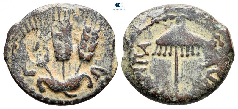 Judaea. Jerusalem. Herodians. Agrippa I CE 37-43. From the Tareq Hani collection...