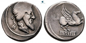 Q. Titius 90 BC. Rome. Denarius AR