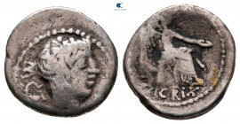 M. Porcius Cato 47-46 BC. Rome. Quinarius AR