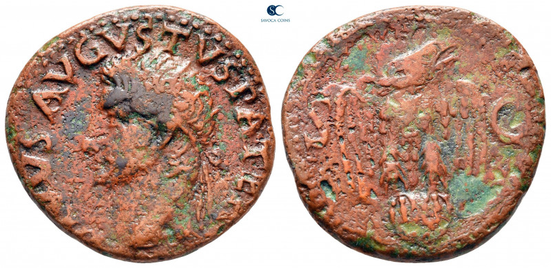 Divus Augustus AD 14. Rome
Dupondius Æ

27 mm, 11,02 g



nearly very fin...