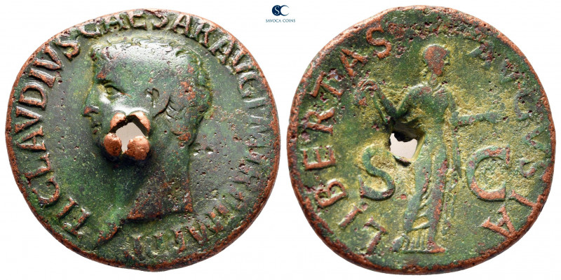 Claudius AD 41-54. Rome
As Æ

27 mm, 9,94 g



nearly very fine