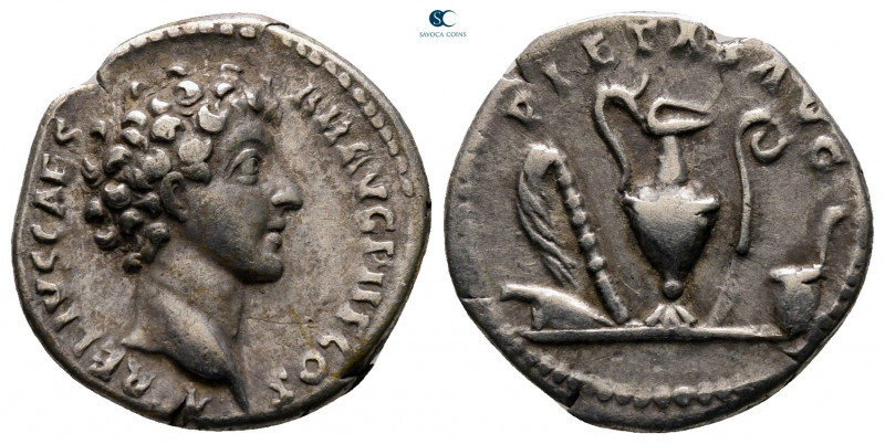 Marcus Aurelius, as Caesar AD 139-161. Rome
Denarius AR

18 mm, 3,06 g


...