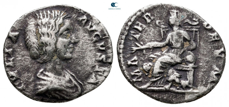 Julia Domna. Augusta AD 193-217. Rome
Denarius AR

18 mm, 2,70 g



nearl...