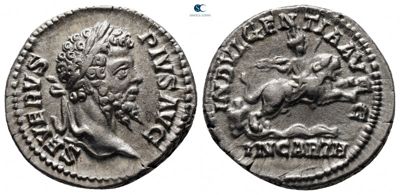 Septimius Severus AD 193-211. Rome
Denarius AR

19 mm, 3,56 g



very fin...