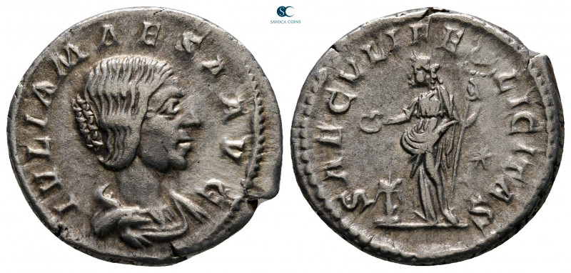 Julia Maesa. Augusta AD 218-224. Rome
Denarius AR

20 mm, 3,17 g



very ...