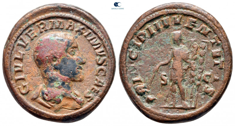 Maximus, Caesar AD 236-238. Rome
Sestertius Æ

26 mm, 12,29 g



very fin...