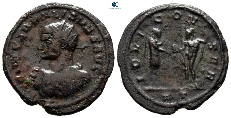 Aurelian AD 270-275. Siscia
Billon Antoninianus

23 mm, 2,82 g



nearly ...