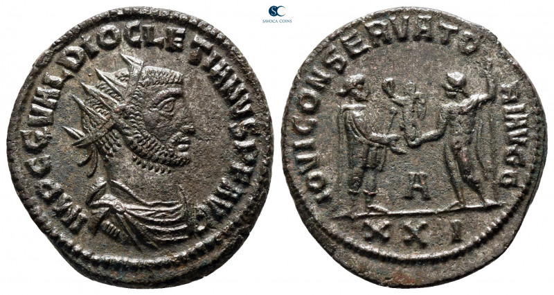 Diocletian AD 284-305. Antioch
Antoninianus AR

22 mm, 3,73 g



very fin...