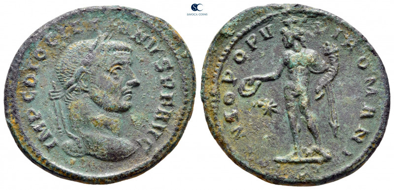 Diocletian AD 284-305. probably Ticinum
Follis Æ

27 mm, 8,67 g



very f...