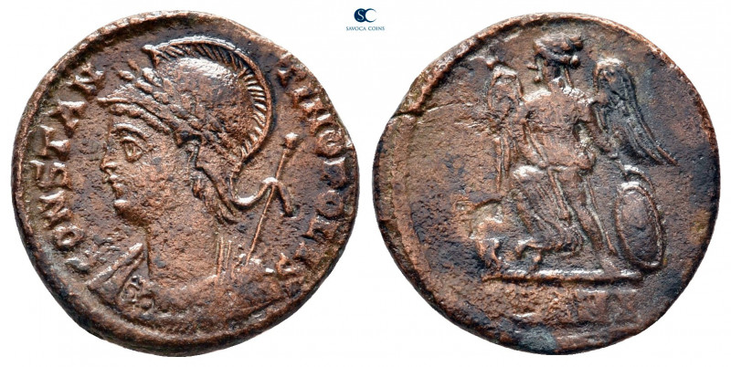 City Commemoratives AD 330-354. Antioch
Follis Æ

17 mm, 2,41 g



very f...