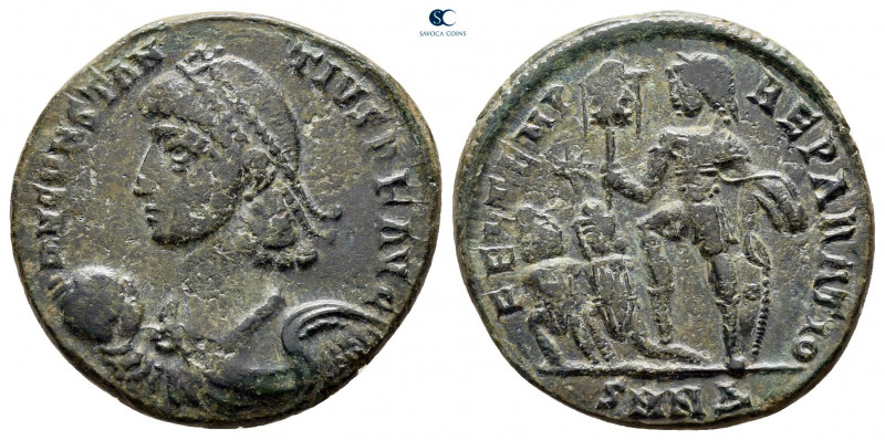 Constantius II AD 337-361. Nicomedia
Nummus Æ

21 mm, 3,77 g



very fine...