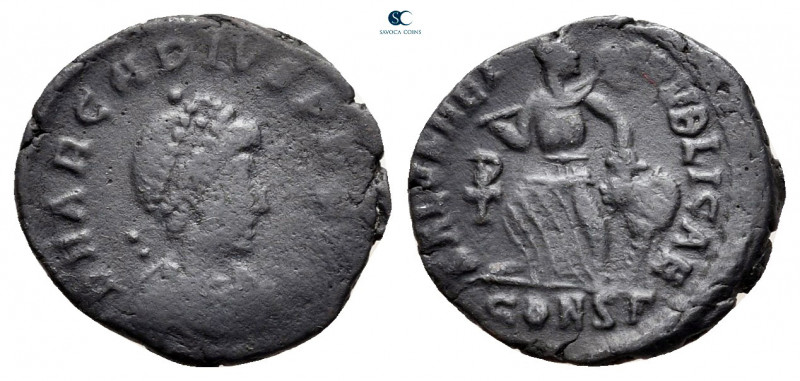 Arcadius AD 383-408. From the Tareq Hani collection. Constantinople
Follis Æ
...