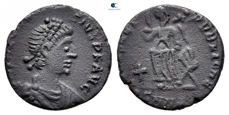 Arcadius AD 383-408. From the Tareq Hani collection. Nicomedia
Follis Æ

11 m...