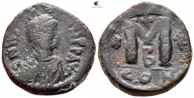 Justin I AD 518-527. Constantinople. Follis or 40 Nummi Æ