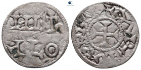Charles le Simple (the Simple). As Charles IV, King of West Francia AD 898-922. Metalo (Melle) mint. Denier BI